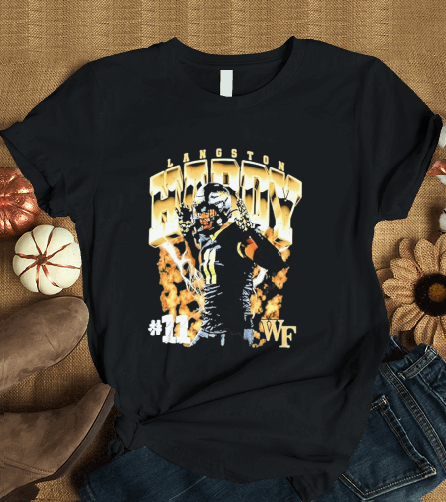 Ncaa Football Langston Hardy Wake Forest Demon Deacons #11 WF T-Shirt