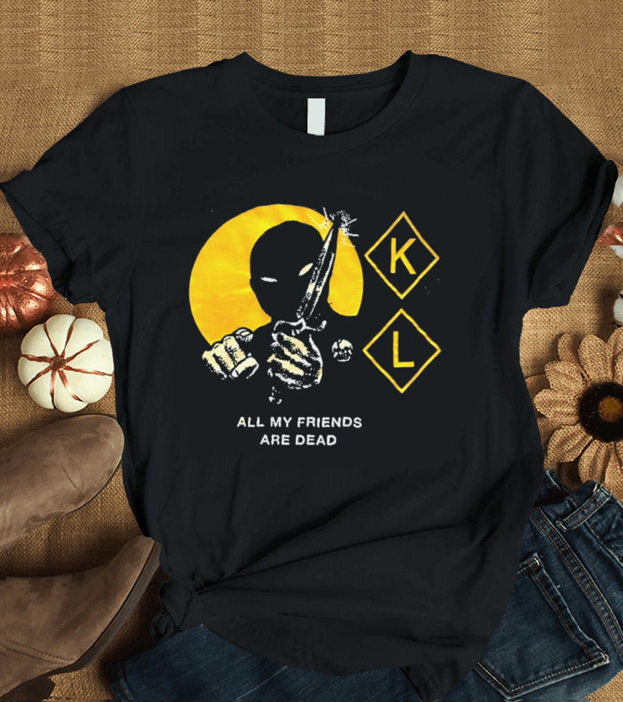 Knocked Loose K L All My Friends Are Dead Knife Fist T-Shirt
