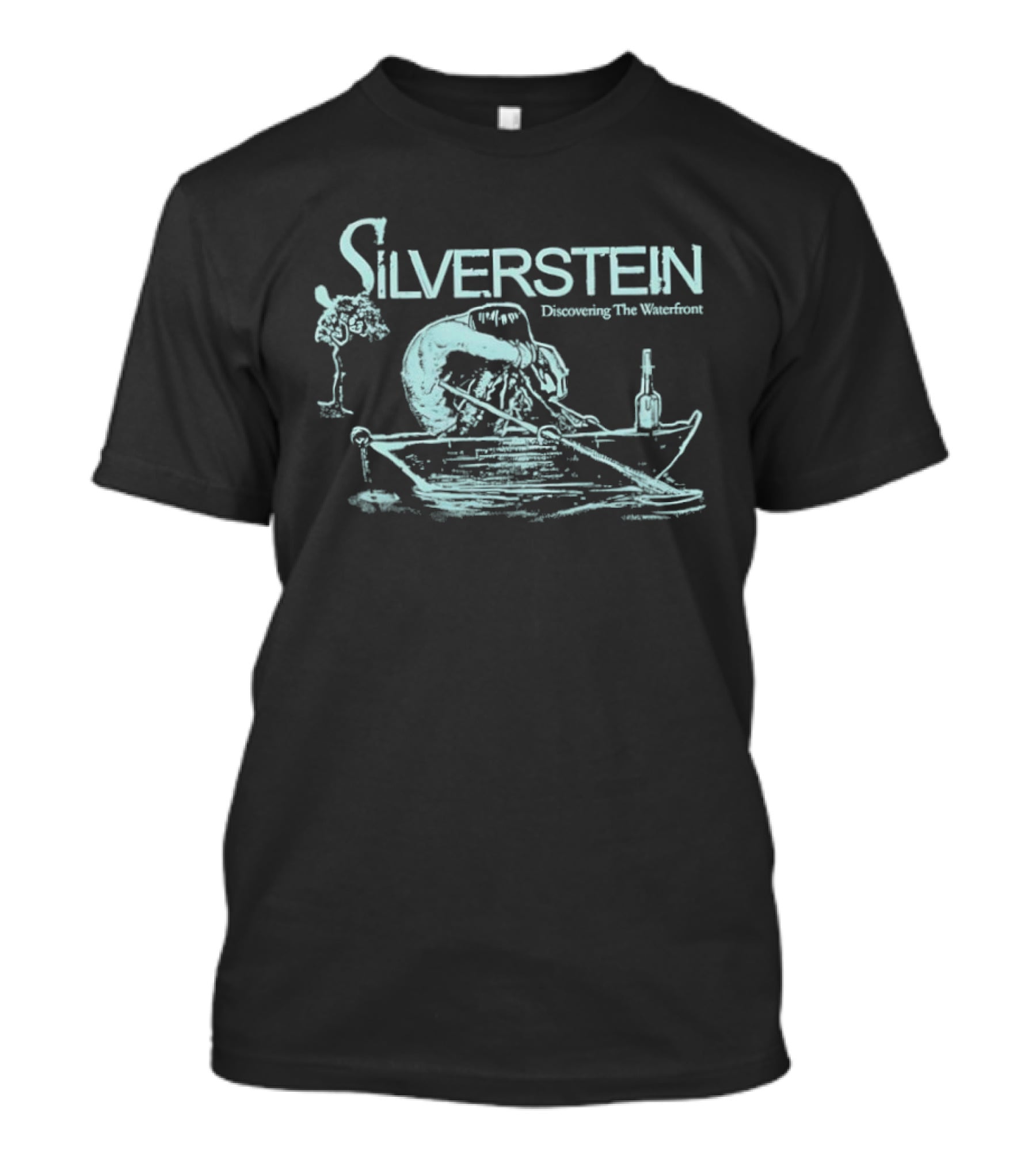 Silverstein Discovering The Waterfront Album Art Vintage Boat Scene T-Shirt