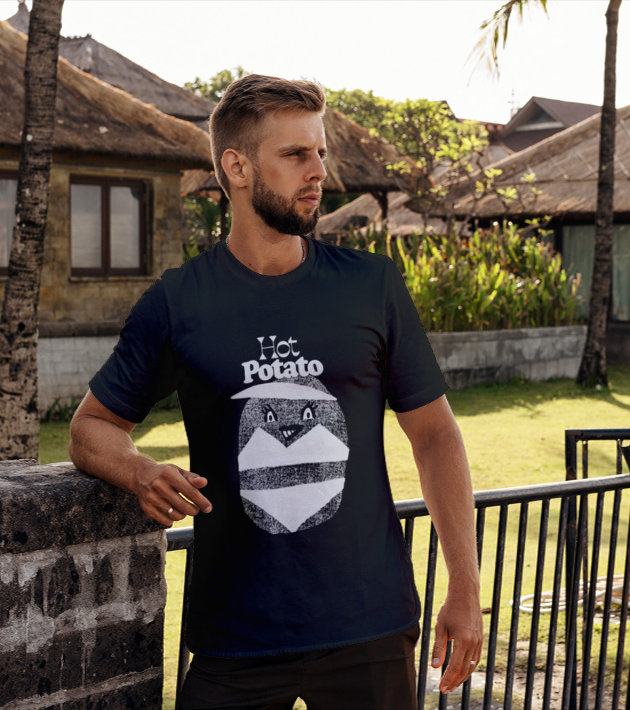 This Might Get Weird Hot Potato Cartoon Style Textured Potato T-Shirt