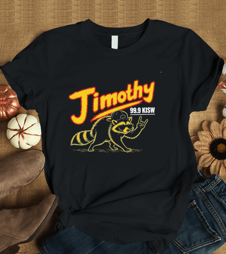 Jimothy 99.9 KISW Raccoon Rock Seattle Radio T-Shirt