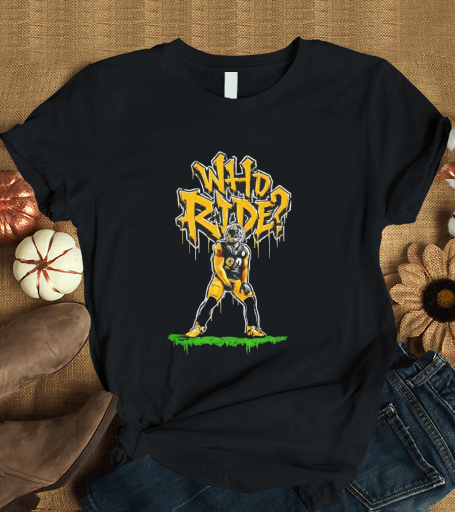 T.J. Watt Who Ride Pittsburgh Steelers T-Shirt