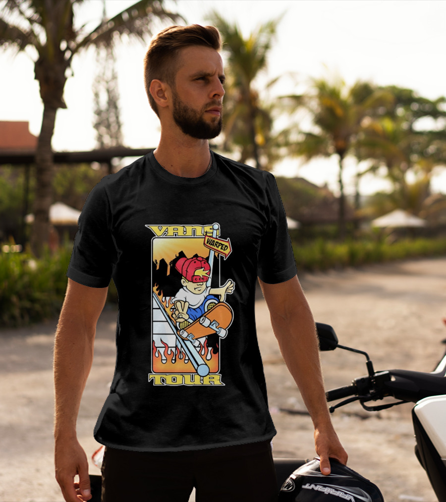 Vans Warped Tour Skater Punk Rock Skateboarding T-Shirt