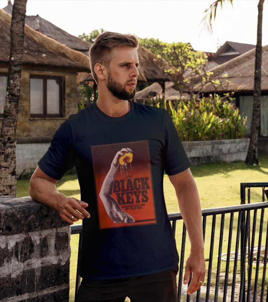 The Black Keys Chesterfield MO 19th July 2026 Dripping Peach Arm T-Shirt