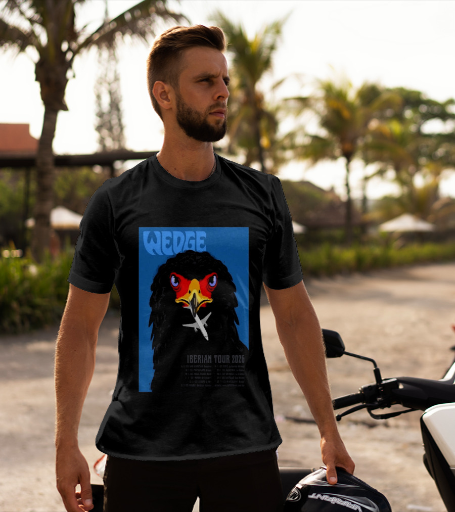 Wedge Iberian Tour 2026 Eagle Design With Airplane T-Shirt