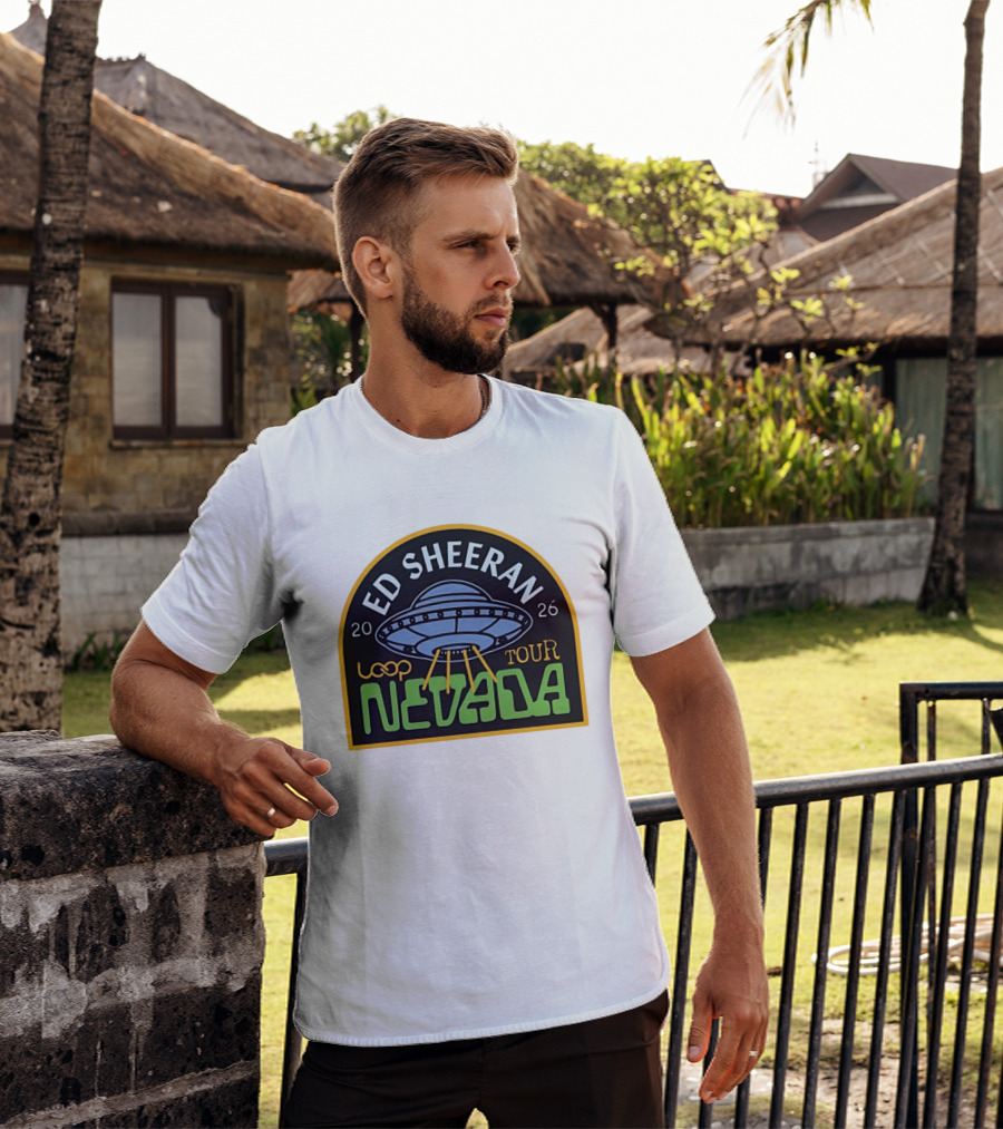 Ed Sheeran 2026 Nevada Loop Tour UFO T-Shirt