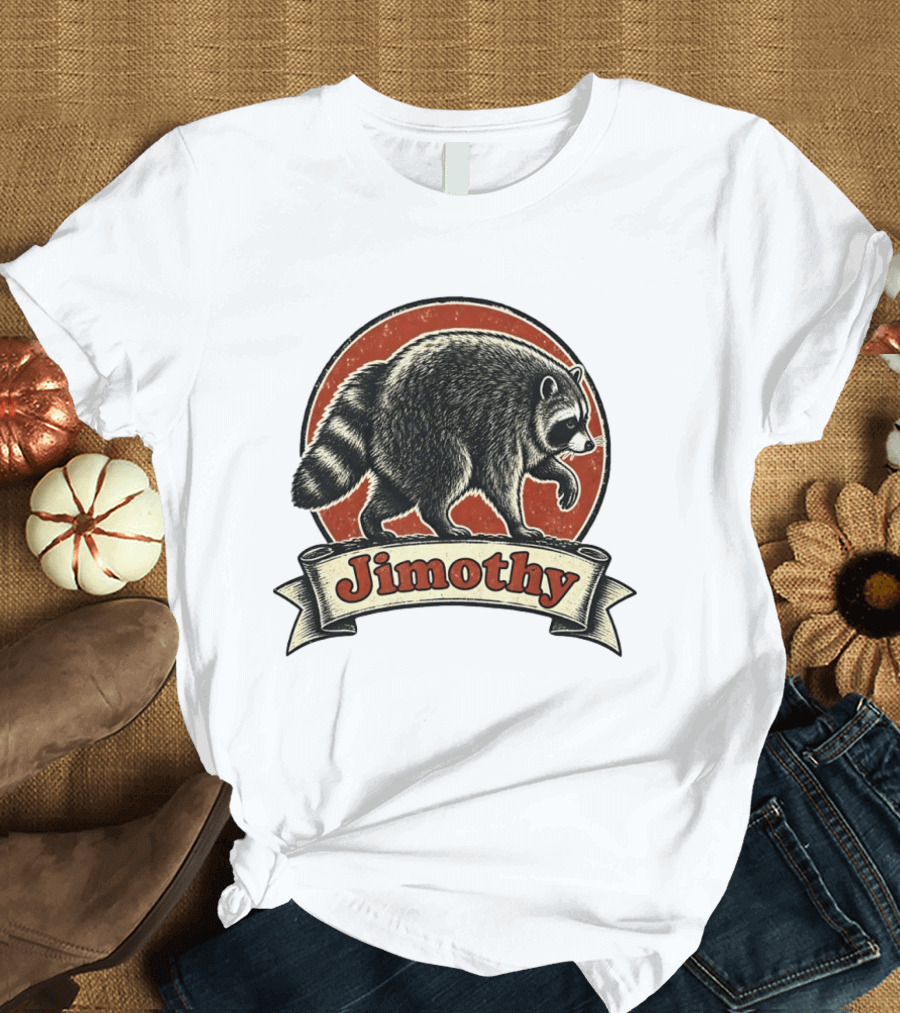 Jimothy Raccoon Vintage Style Meme T-Shirt