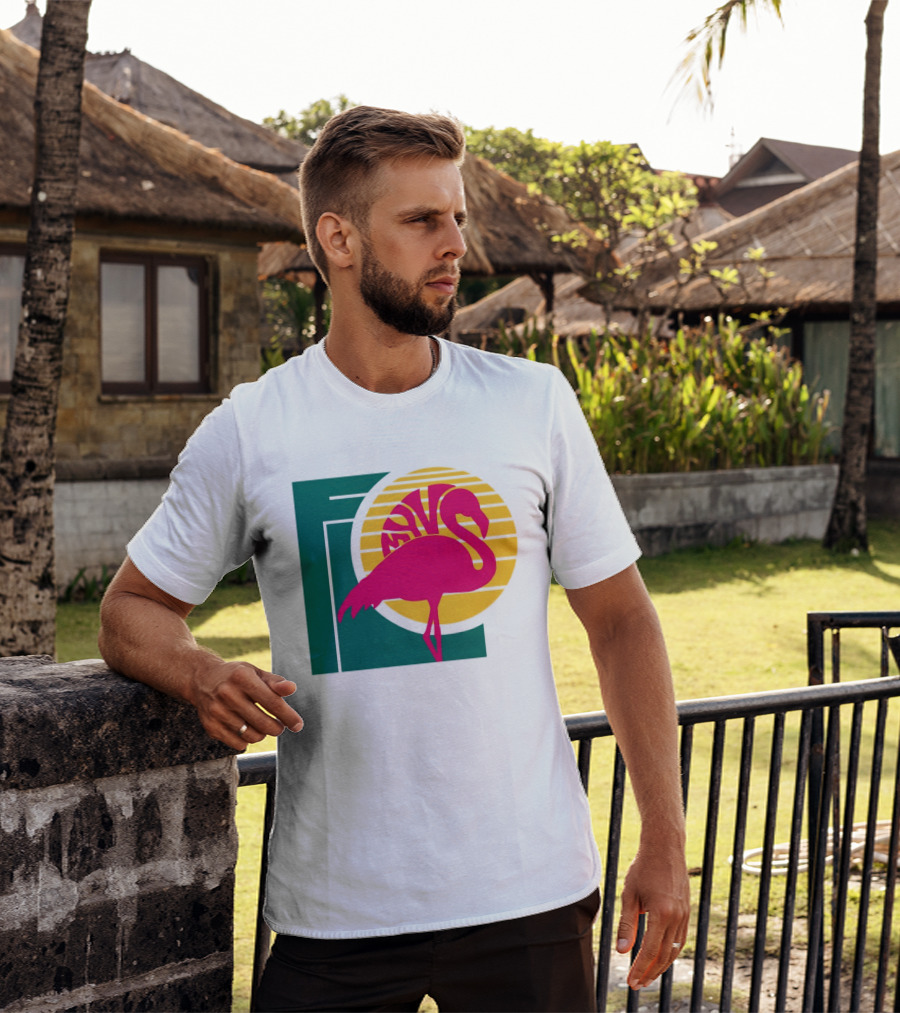 Move Flamingo Sunset Tropical FNS T-Shirt