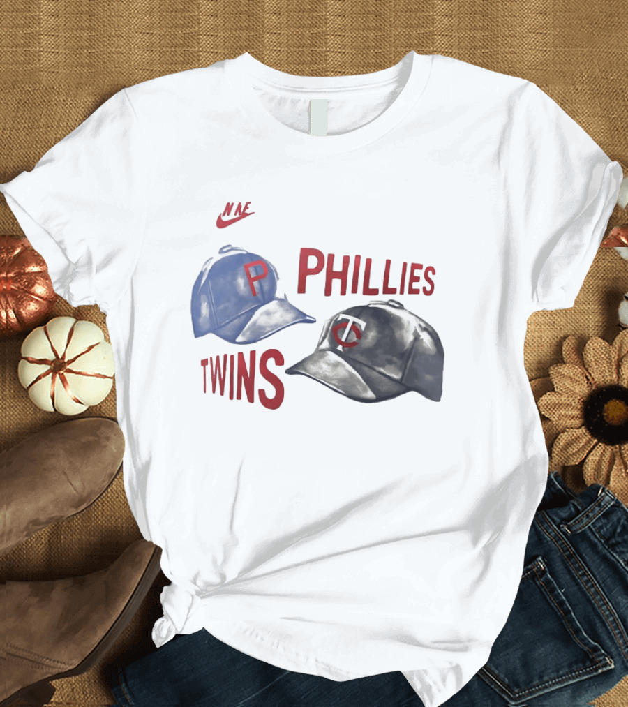 Nike Phillies Twins Baseball Caps 2026 Matchup T-Shirt