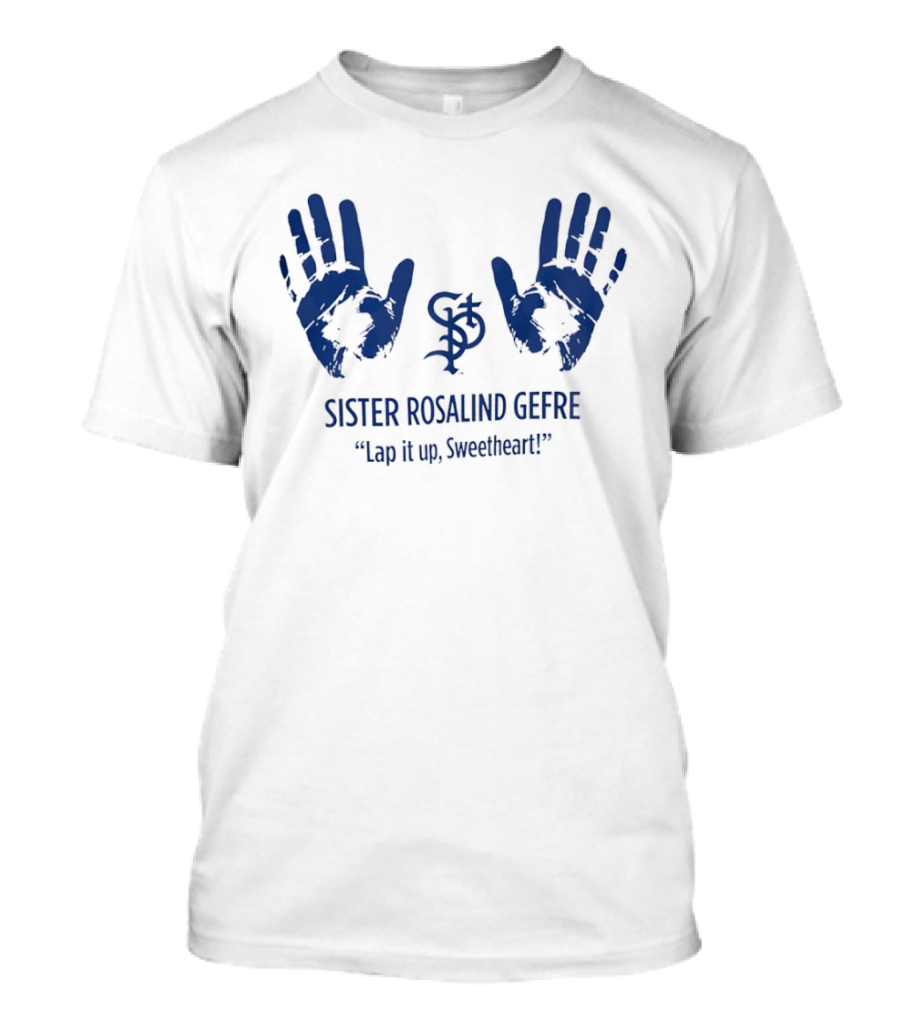 Sister Rosalind Gefre Lap It Up Sweetheart Handprint T-Shirt
