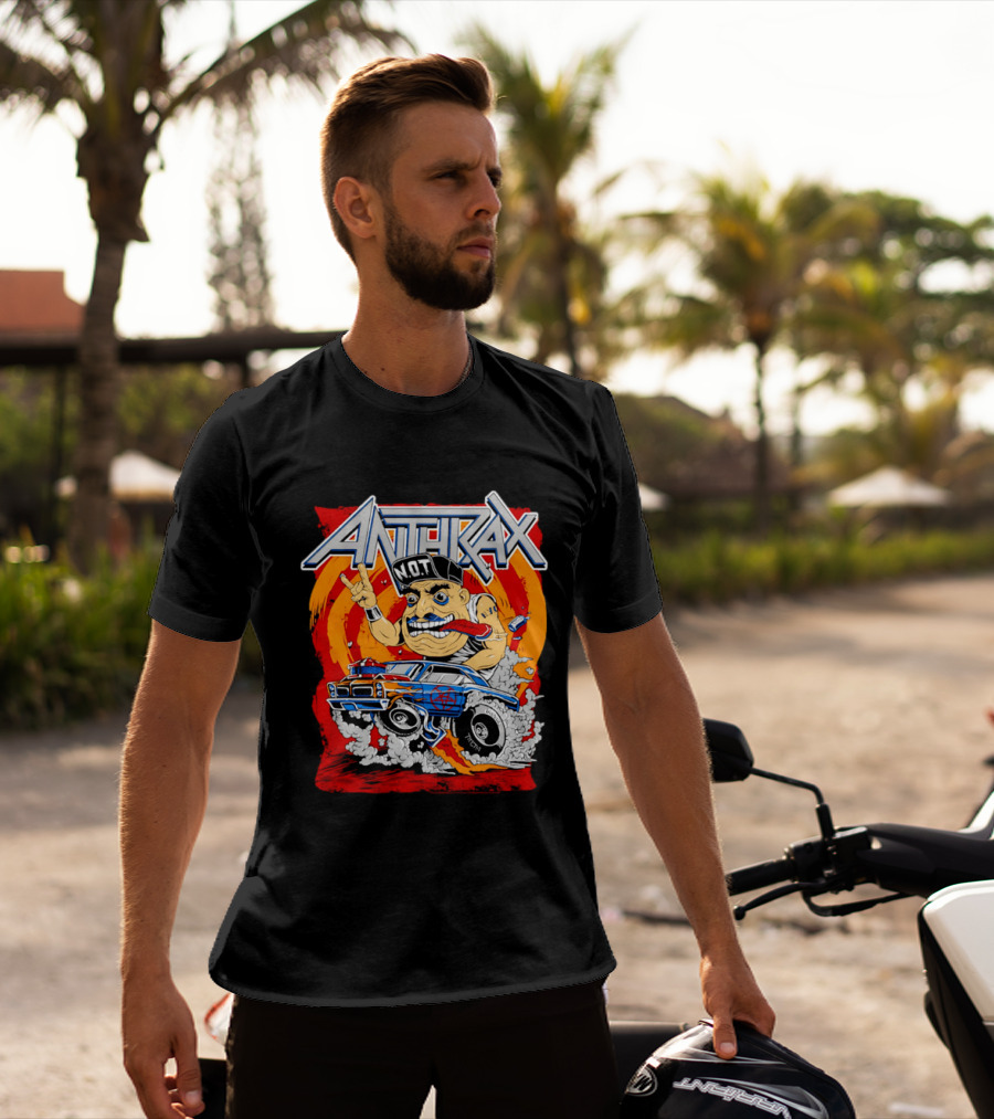 Anthrax N.O.T Muscle Car Ed Roth Style Illustration Monster Metal Rock T-Shirt