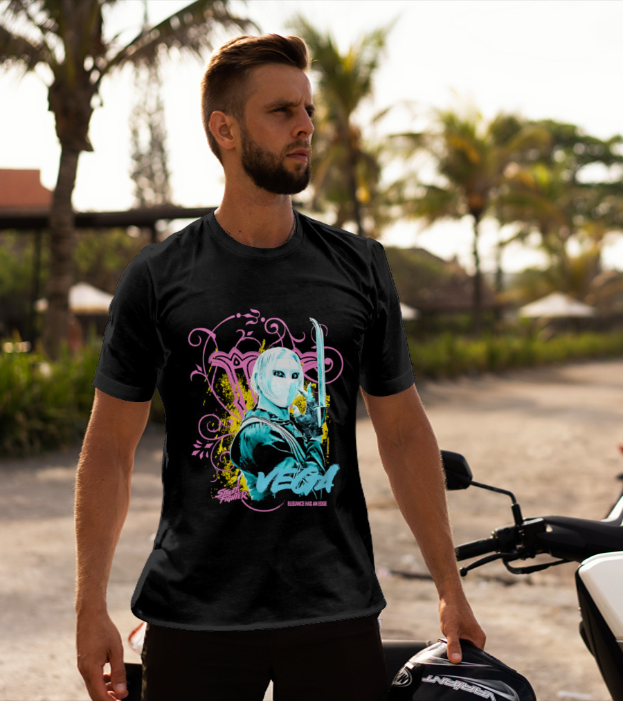 Fighter Vega Elegance Has An Edge Streetwear Warrior T-Shirt