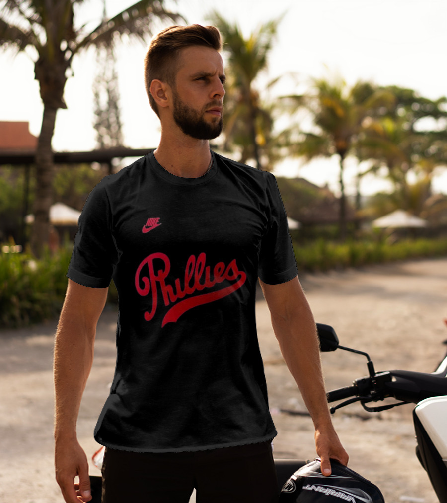 Philadelphia Phillies 2026 Field Of Dreams Phillies Nike Wordmark T-Shirt