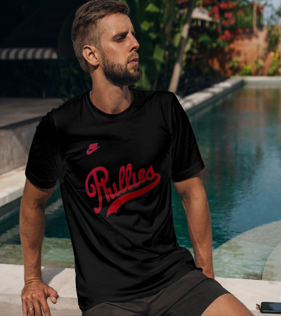 Philadelphia Phillies 2026 Field Of Dreams Phillies Nike Wordmark T-Shirt