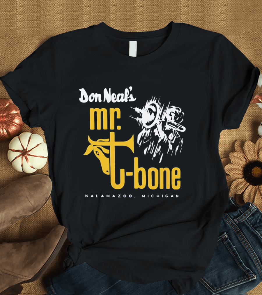 Don Neal's Mr Bone Kalamazoo Michigan Trombone T-Shirt