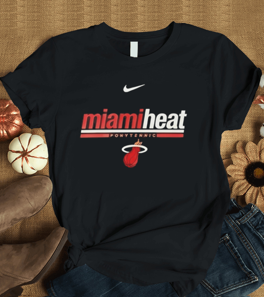 Nike Miami Heat Shaquille O Neal Ponytennis NBA T-Shirt