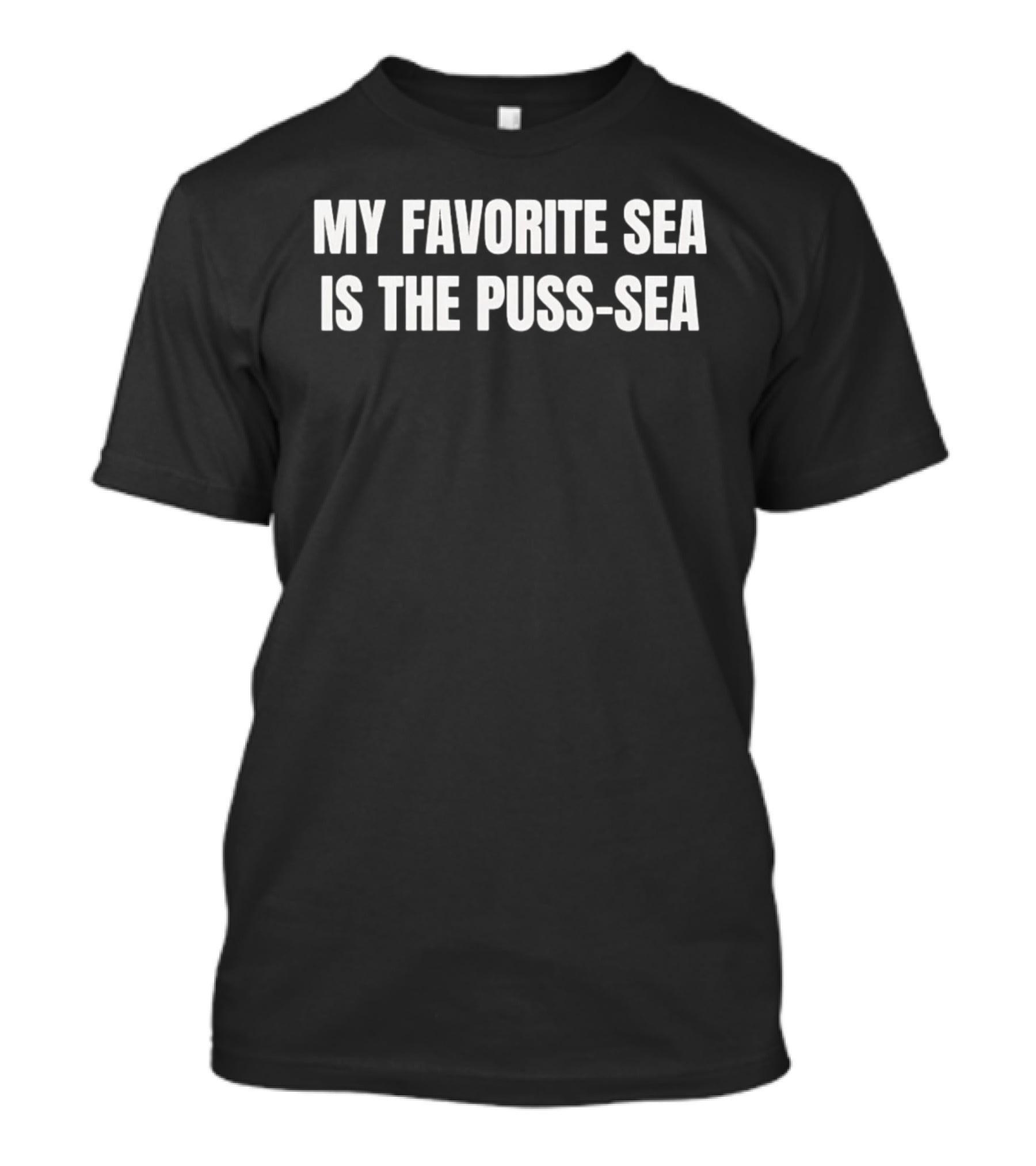My Favorite Sea Is The Puss Sea Playful Humor Phrase T-Shirt