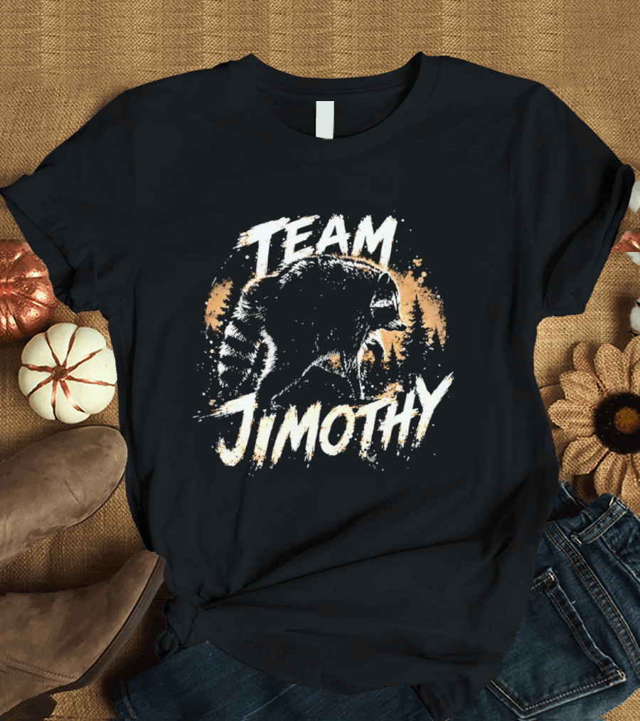 Team Jimothy Distressed Raccoon T-Shirt