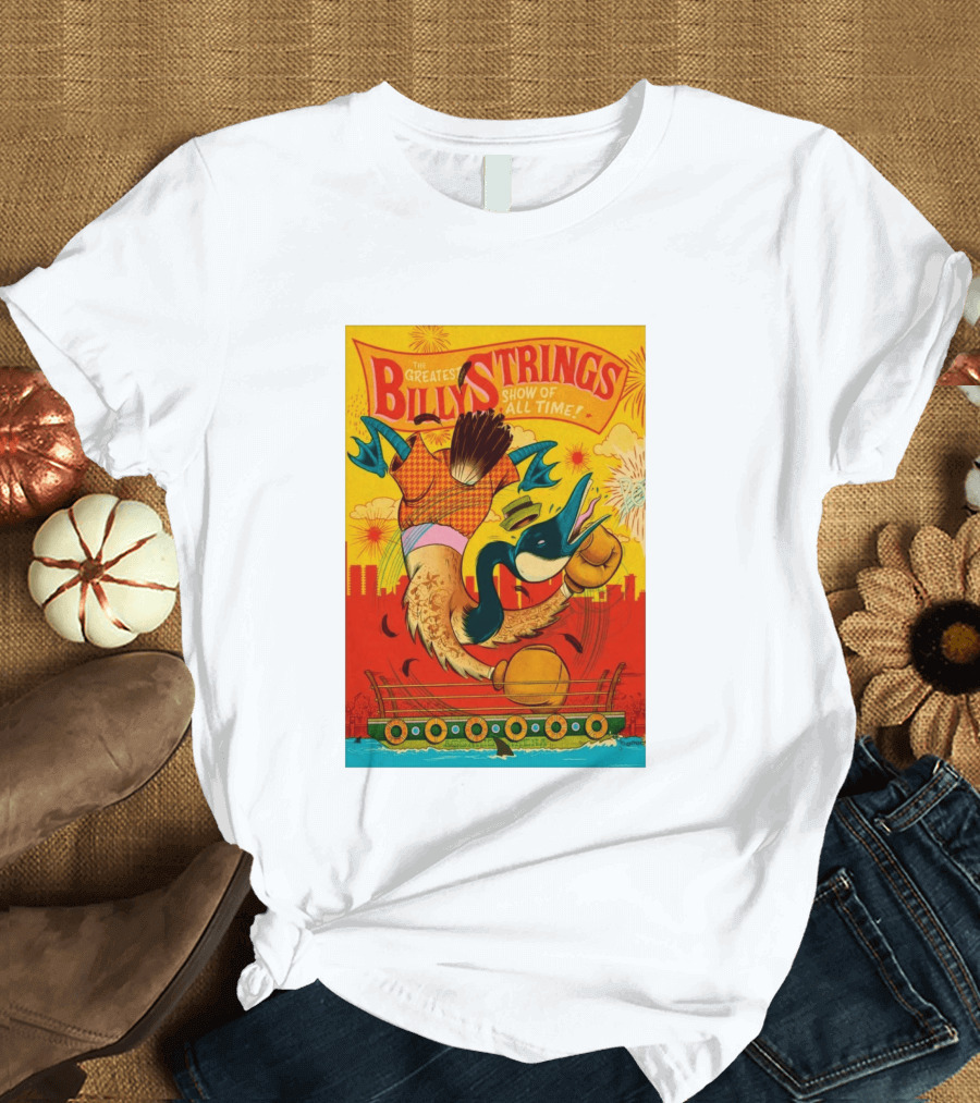 Billy Strings Boston MA July 21 2026 Greatest Show Of All Time Boxing Duck With Gloves T-Shirt