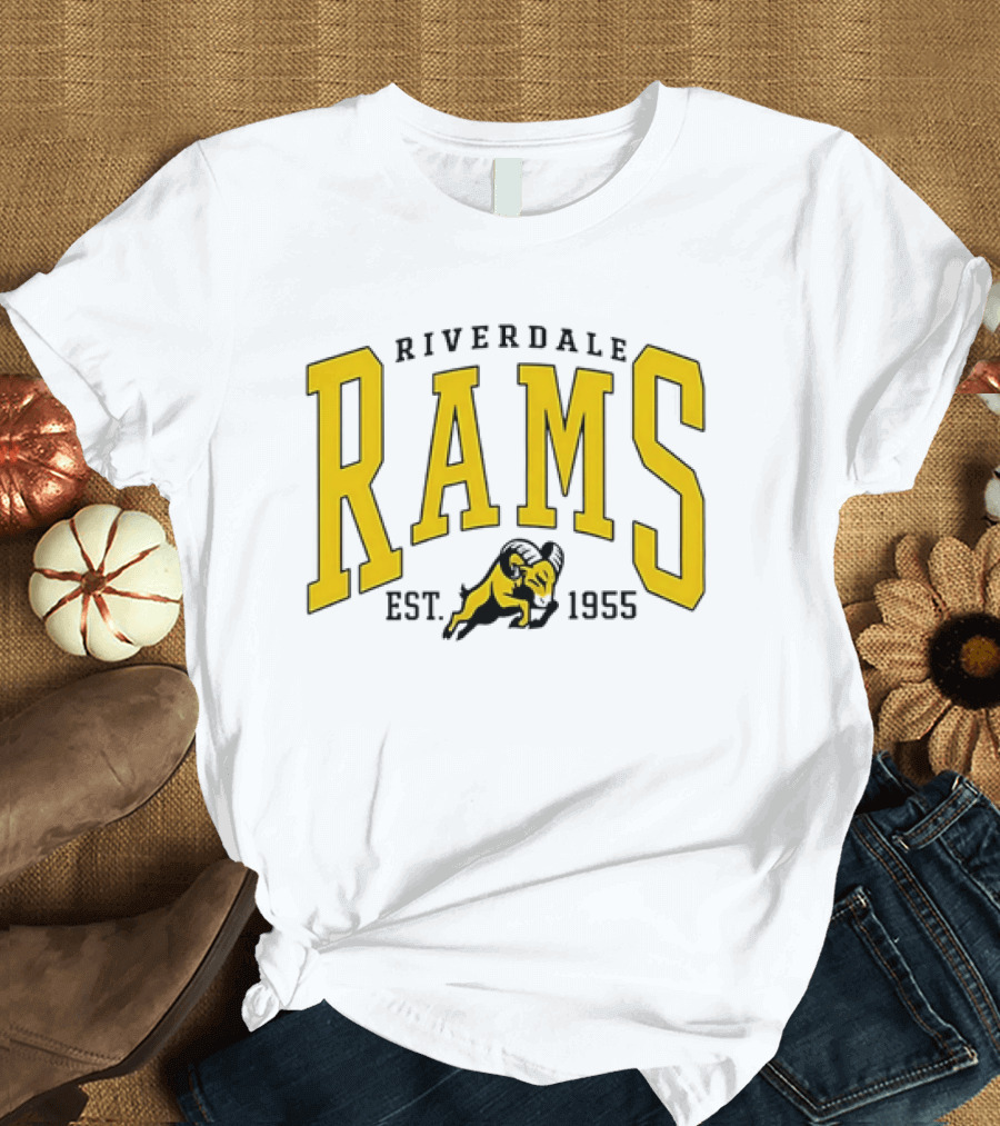 Riverdale Rams Est 1955 Yellow Ram T-Shirt