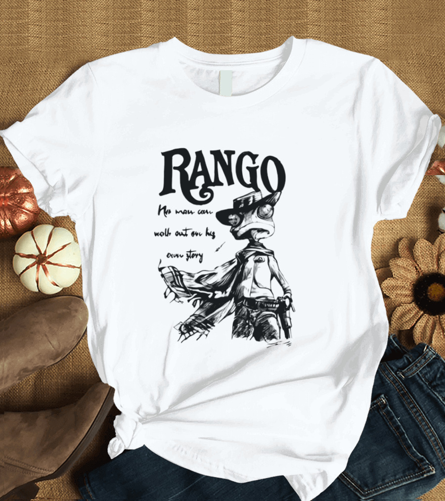 Rango He Who Walks Out Cowboy T-Shirt