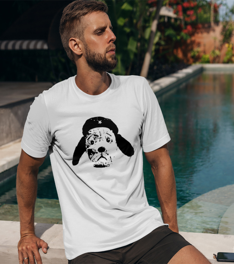 Che Guevara Dog Parody Beret Icon With Star T-Shirt