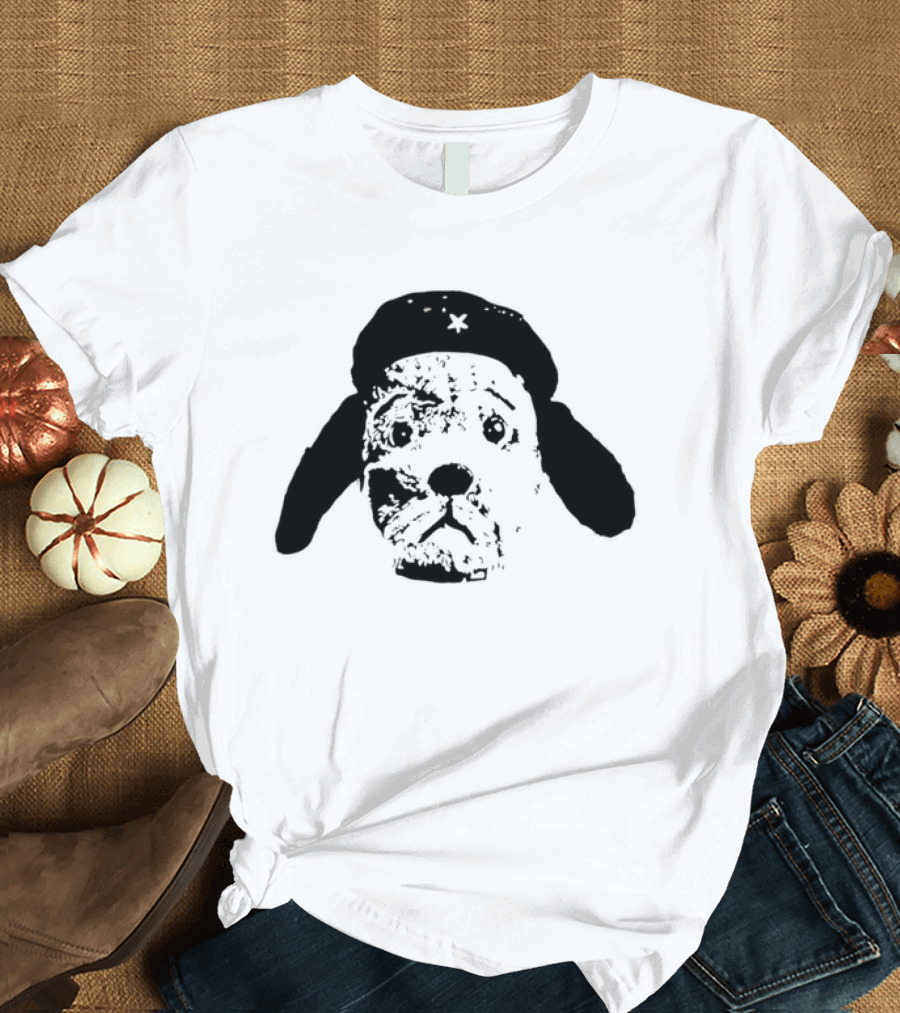Che Guevara Dog Parody Beret Icon With Star T-Shirt