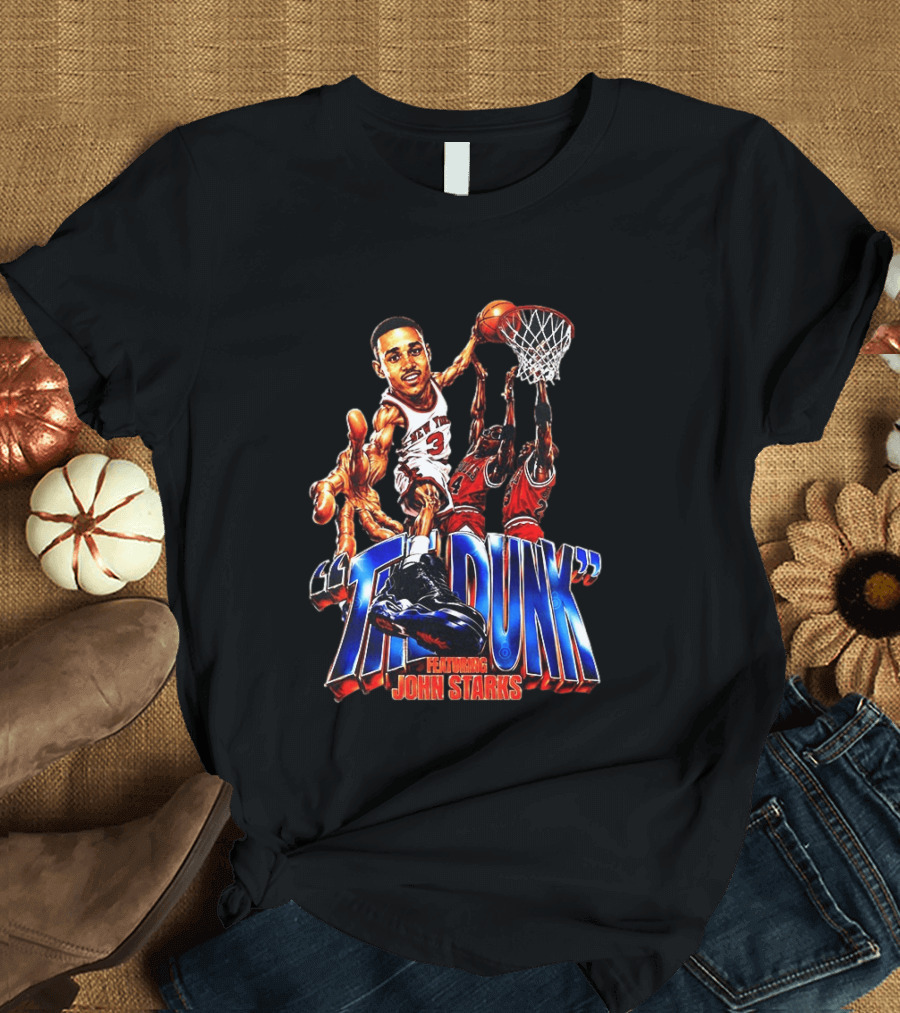 The Dunk Featuring John Starks Chicago Bulls NBA T-Shirt