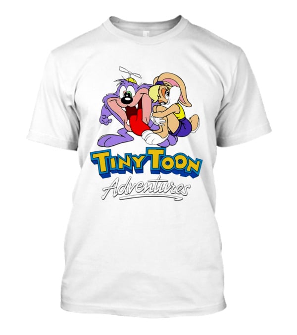 Tiny Toon Adventures Dizzy Devil Lola Bunny Cartoon Classic Characters T-Shirt