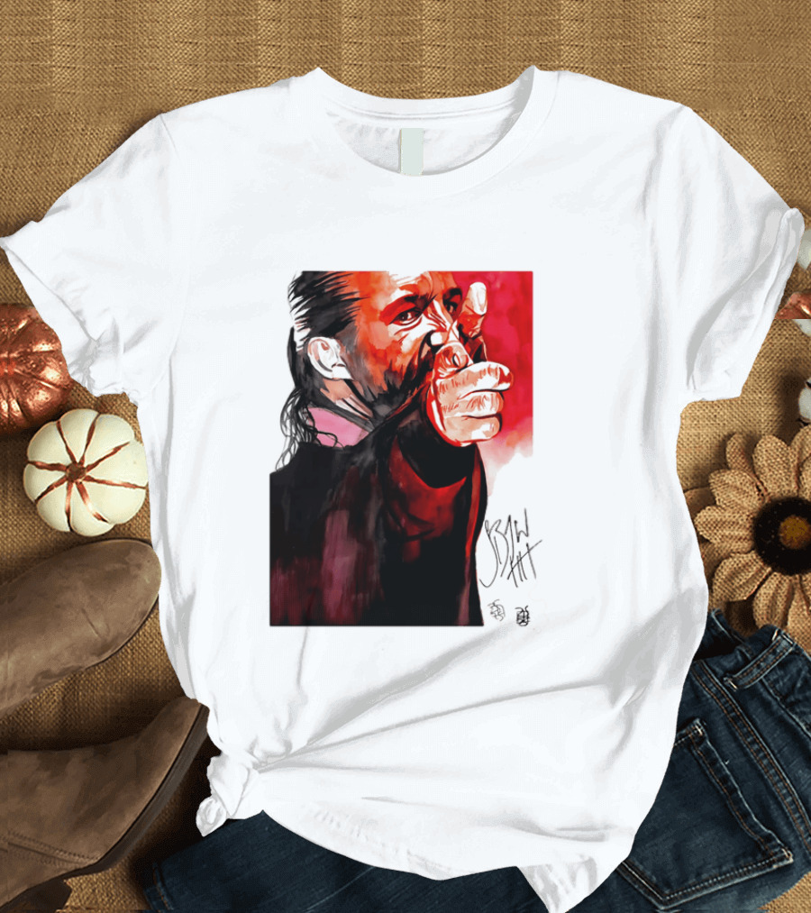 Jay White Rob Schamberger Signature Portrait Red T-Shirt