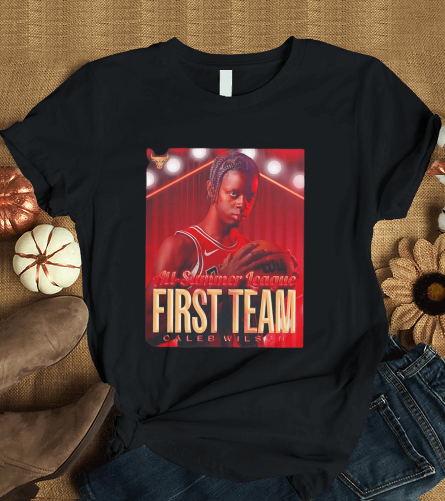 All Summer League First Team Caleb Wilson Basketball 2026 T-Shirt