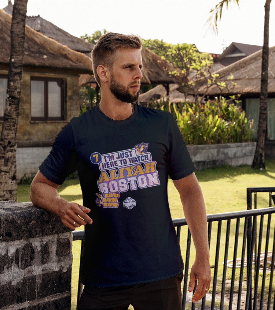 I'm Just Here To Aliyah Boston WNBA Bow Bow Bow 7 T-Shirt
