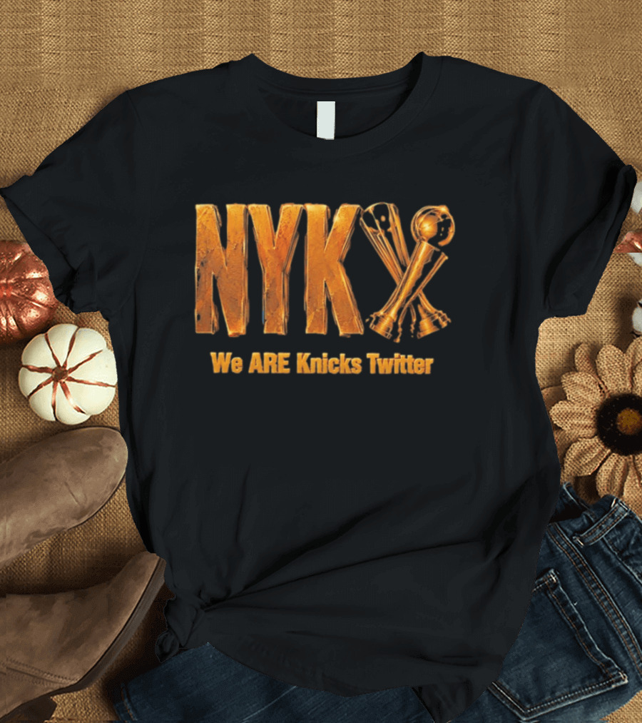 NYK We Are Knicks Twitter Trophy T-Shirt