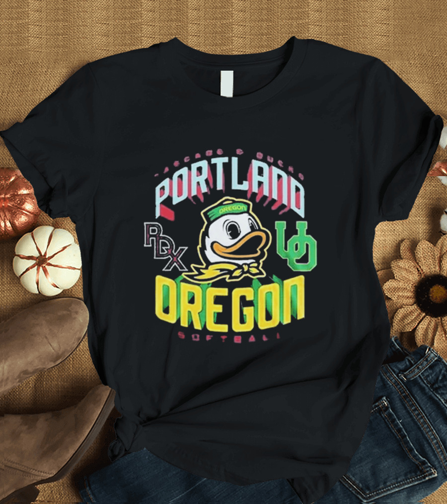 Portland PDX Cascade Ducks Oregon Softball 2026 T-Shirt