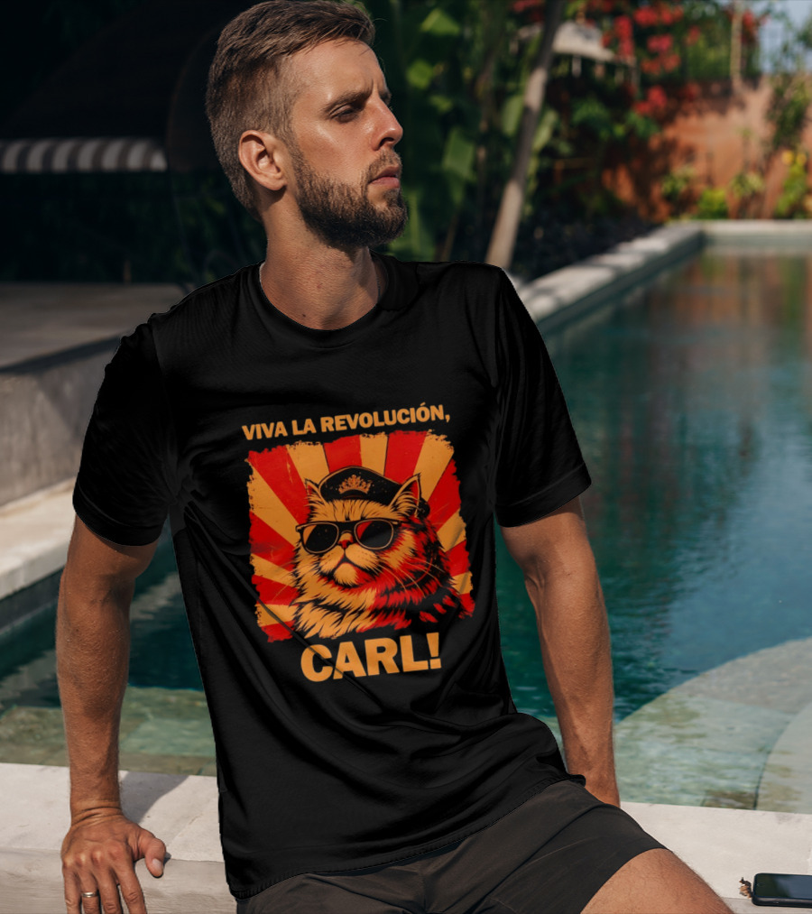 Viva La Revolución Carl Persian Cat King T-Shirt