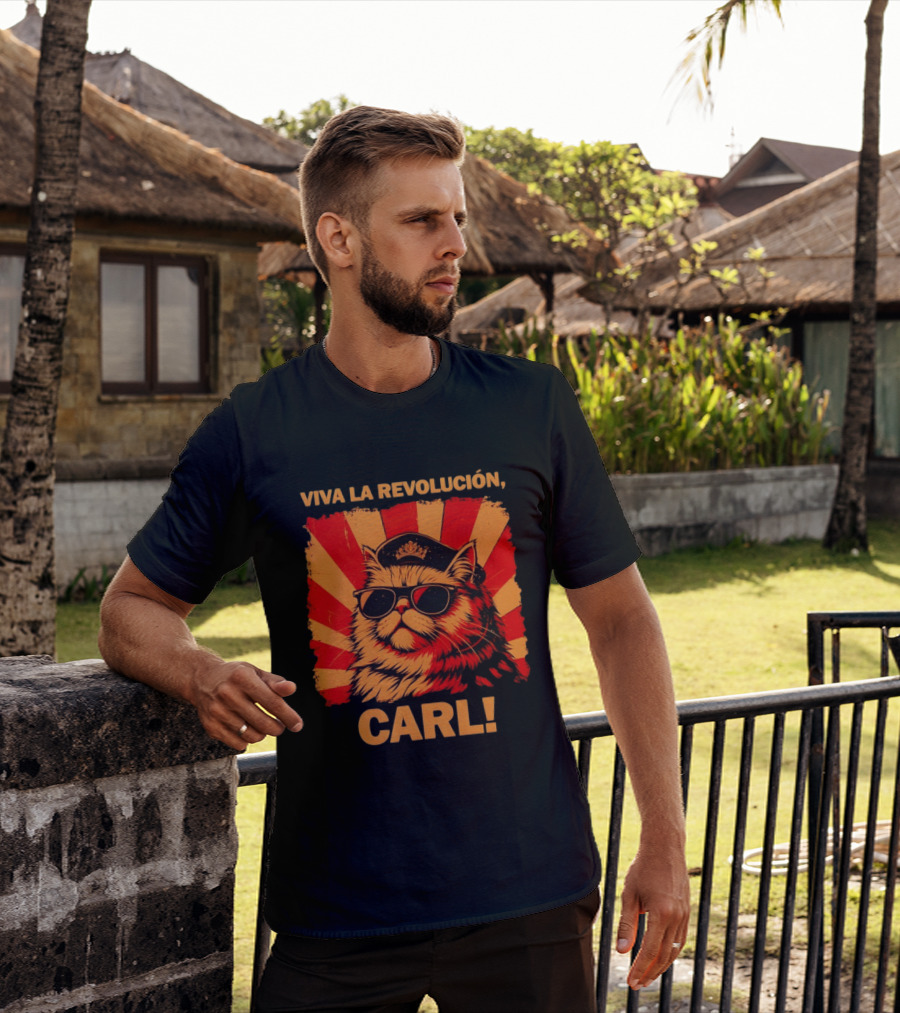 Viva La Revolución Carl Persian Cat King T-Shirt