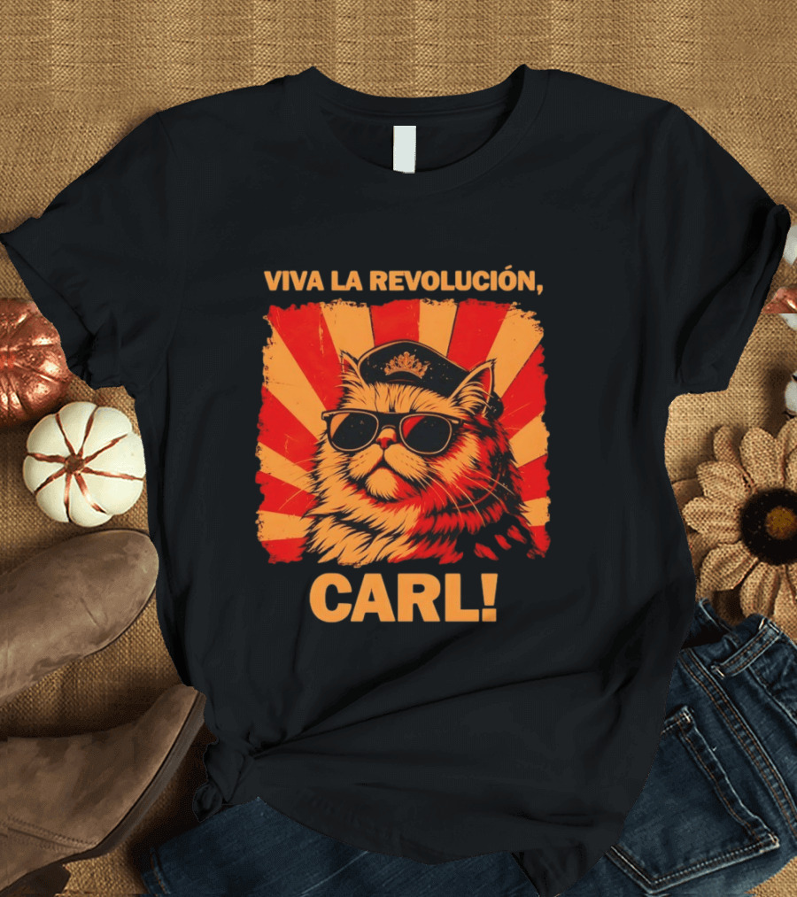 Viva La Revolución Carl Persian Cat King T-Shirt