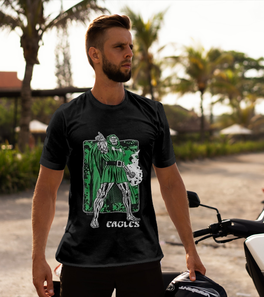 Philadelphia Eagles Marvel Doctor Doom Power Collaboration 2026 T-Shirt