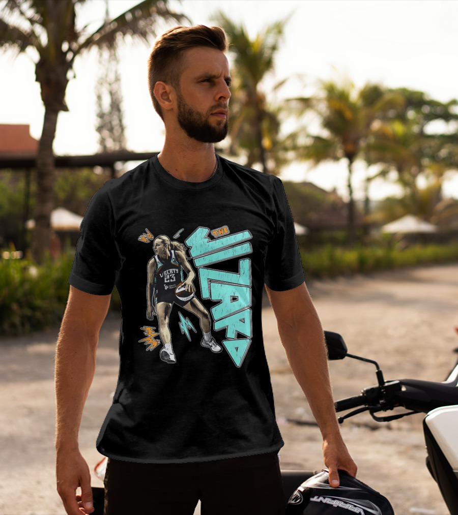 New York Liberty WNBA The Wizard Marine Johannès 23 Basketball T-Shirt