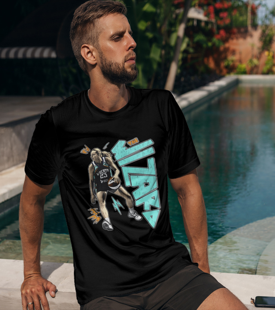 New York Liberty WNBA The Wizard Marine Johannès 23 Basketball T-Shirt