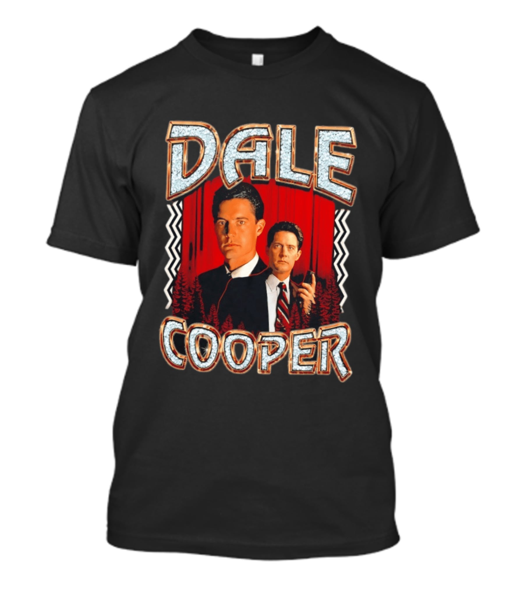 Dale Cooper Twin Peaks Retro Style Forest T-Shirt