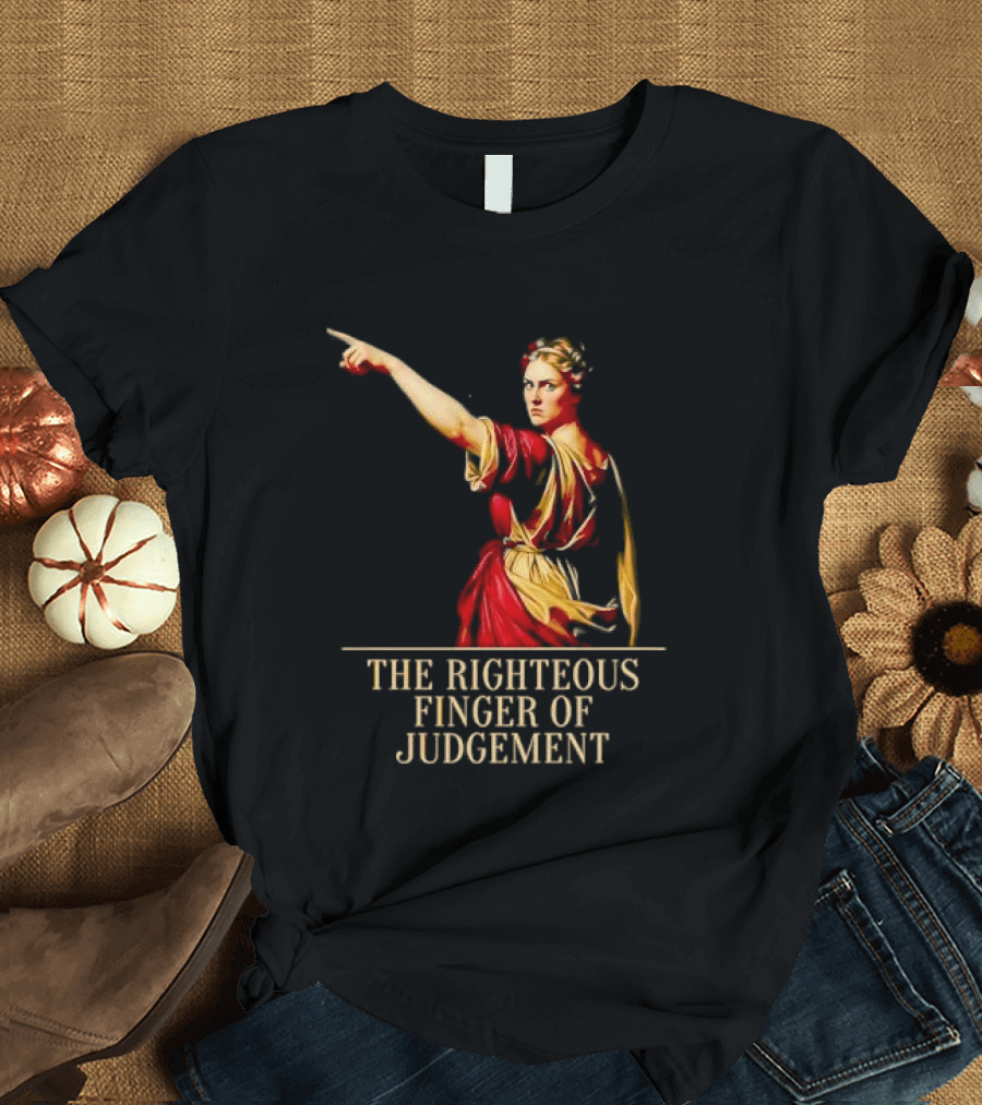 Sophia Cunningham The Righteous Finger Of Judgement Pointing Woman T-Shirt