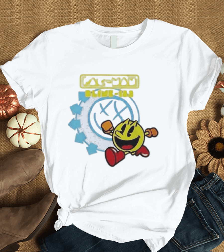 Pac Man Blink 182 Band Crossover Collaborative T-Shirt
