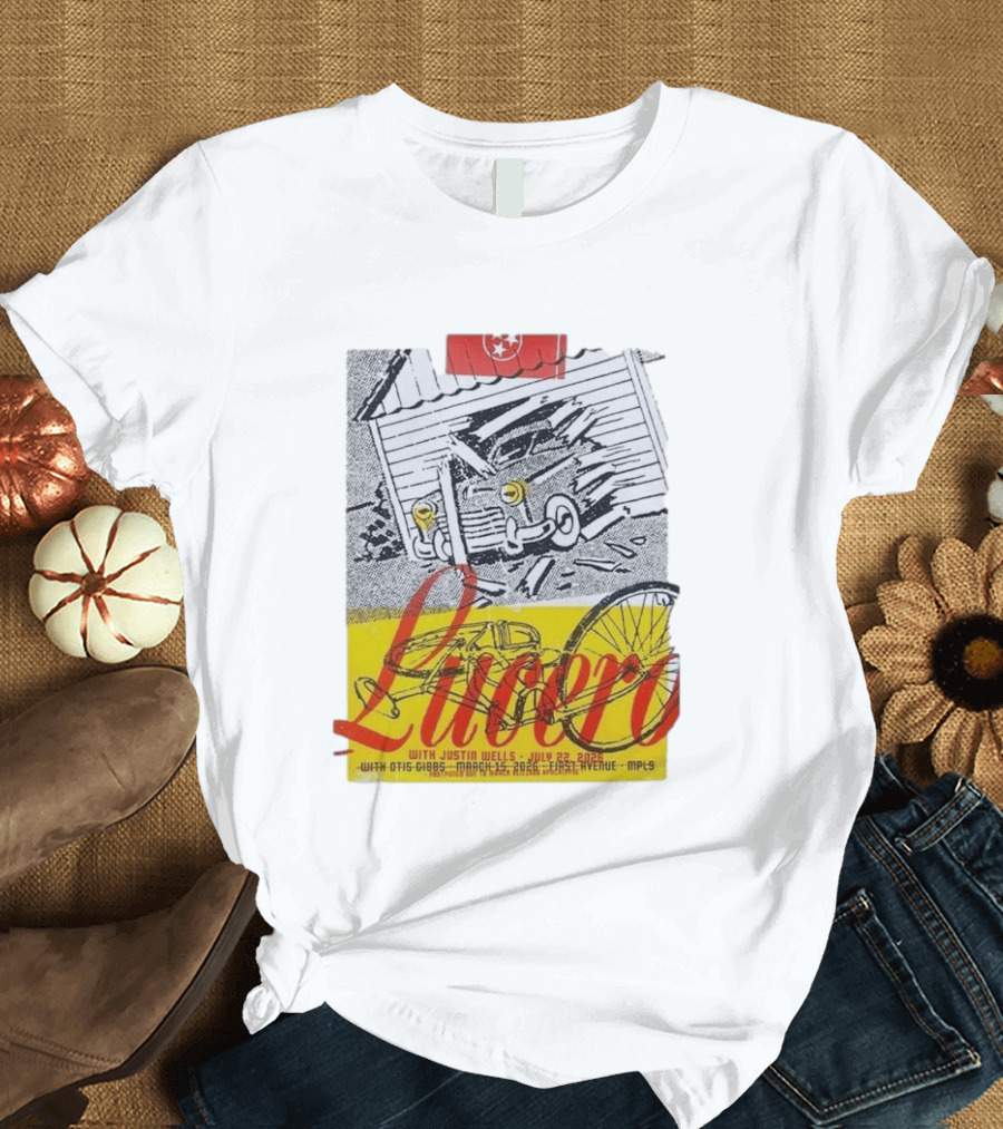 Lucero 20th Anniversary With Justin Wells July 2026 First Avenue MPLS T-Shirt