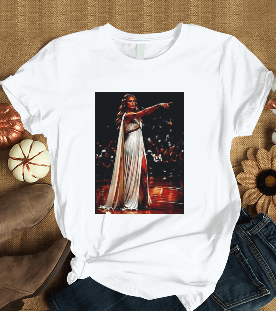 Sophia Cunningham WNBA Goddess Pointing Her Finger Basketball Victory Empowerment T-Shirt