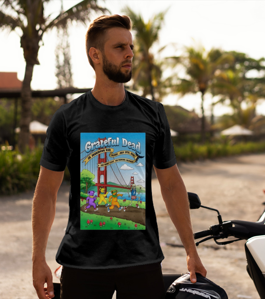 Grateful Dead 5K Shakedown Run July 24 2026 San Francisco California T-Shirt
