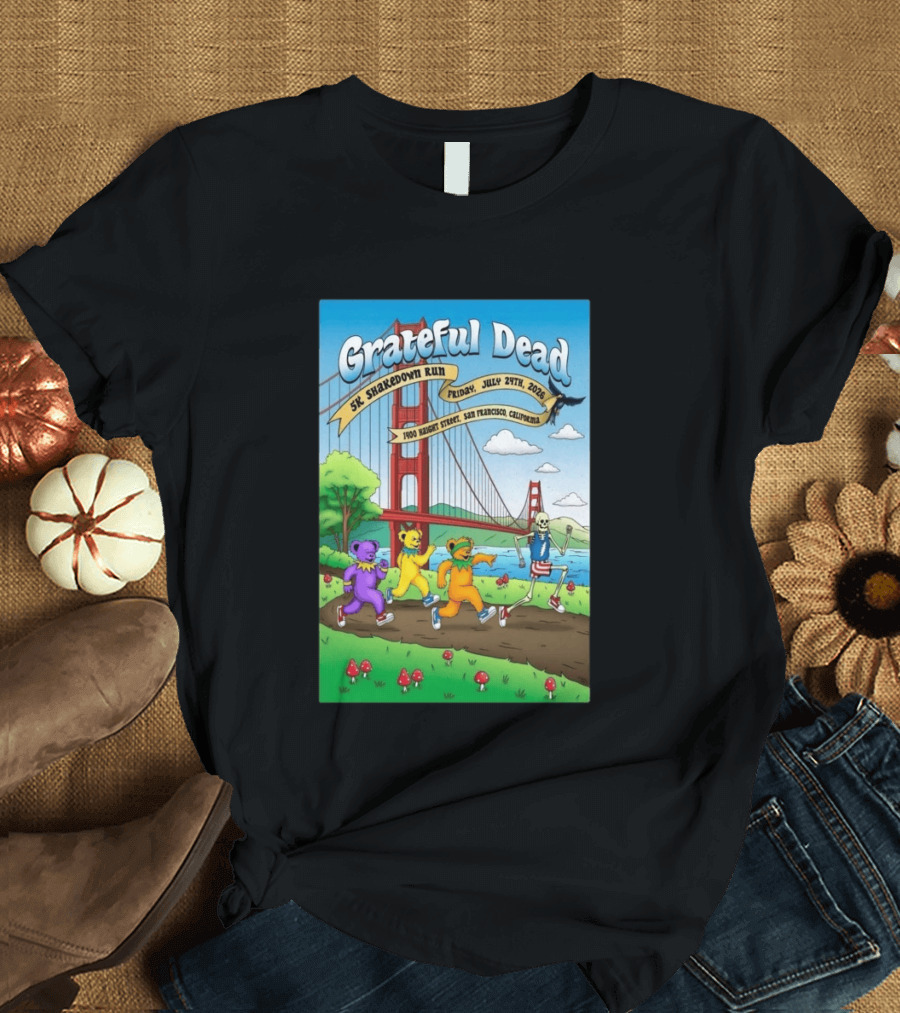 Grateful Dead 5K Shakedown Run July 24 2026 San Francisco California T-Shirt