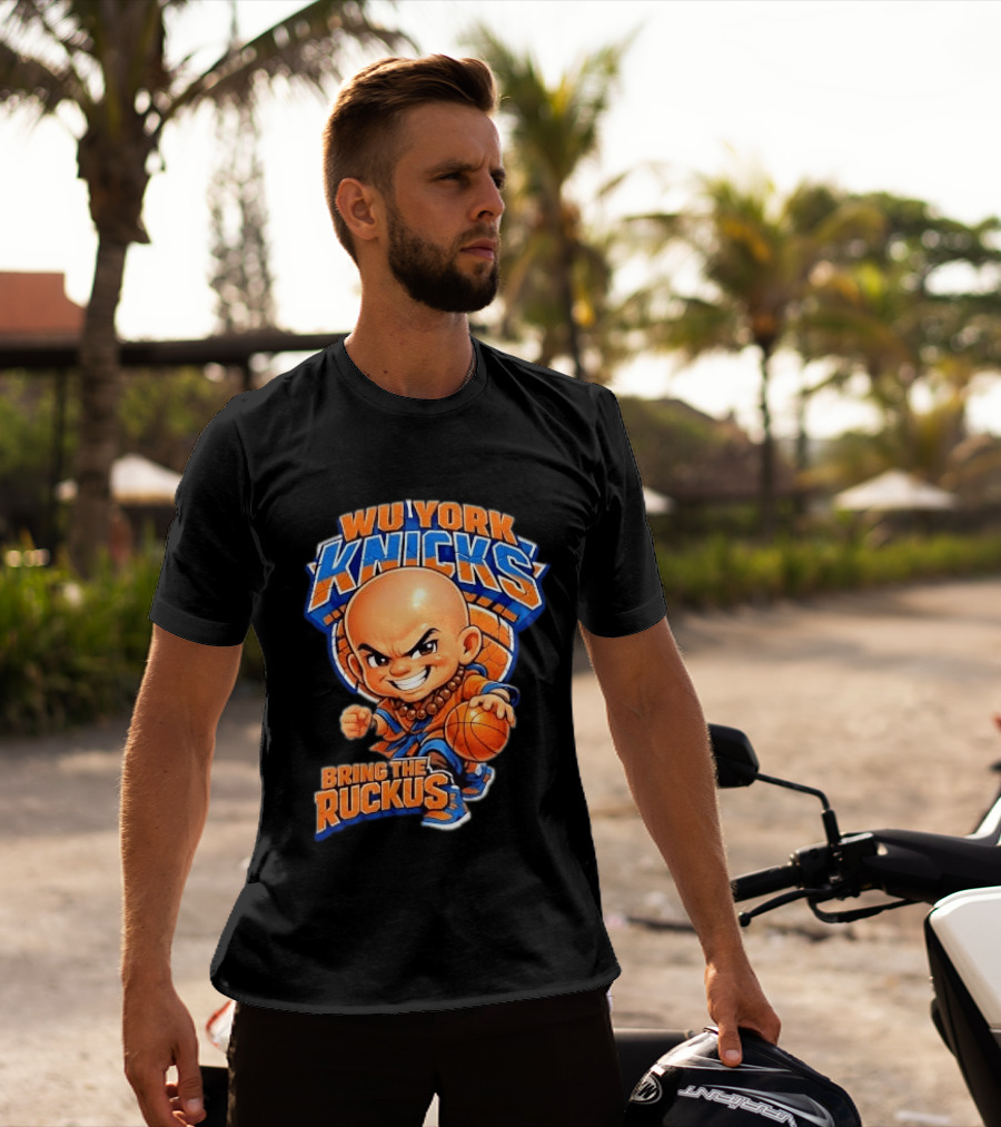 Wu York Knicks Bring The Ruckus Basketball Shaolin Monastic T-Shirt