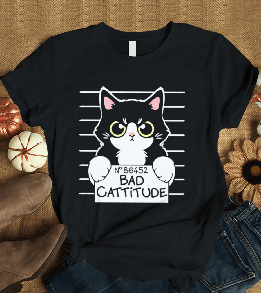 Bad Cattitude Cat Shot N° 35452 T-Shirt
