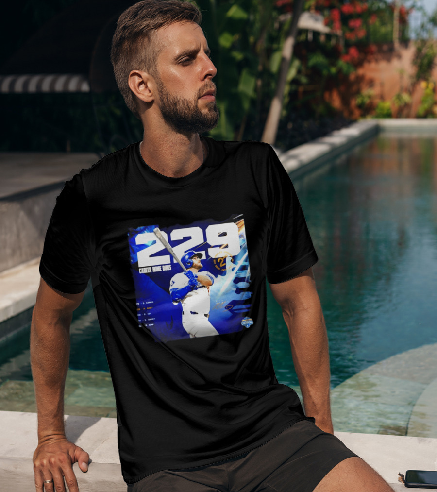 Max Muncy Los Angeles Dodgers 229 Career Home Runs Celebration MLB Champions T-Shirt